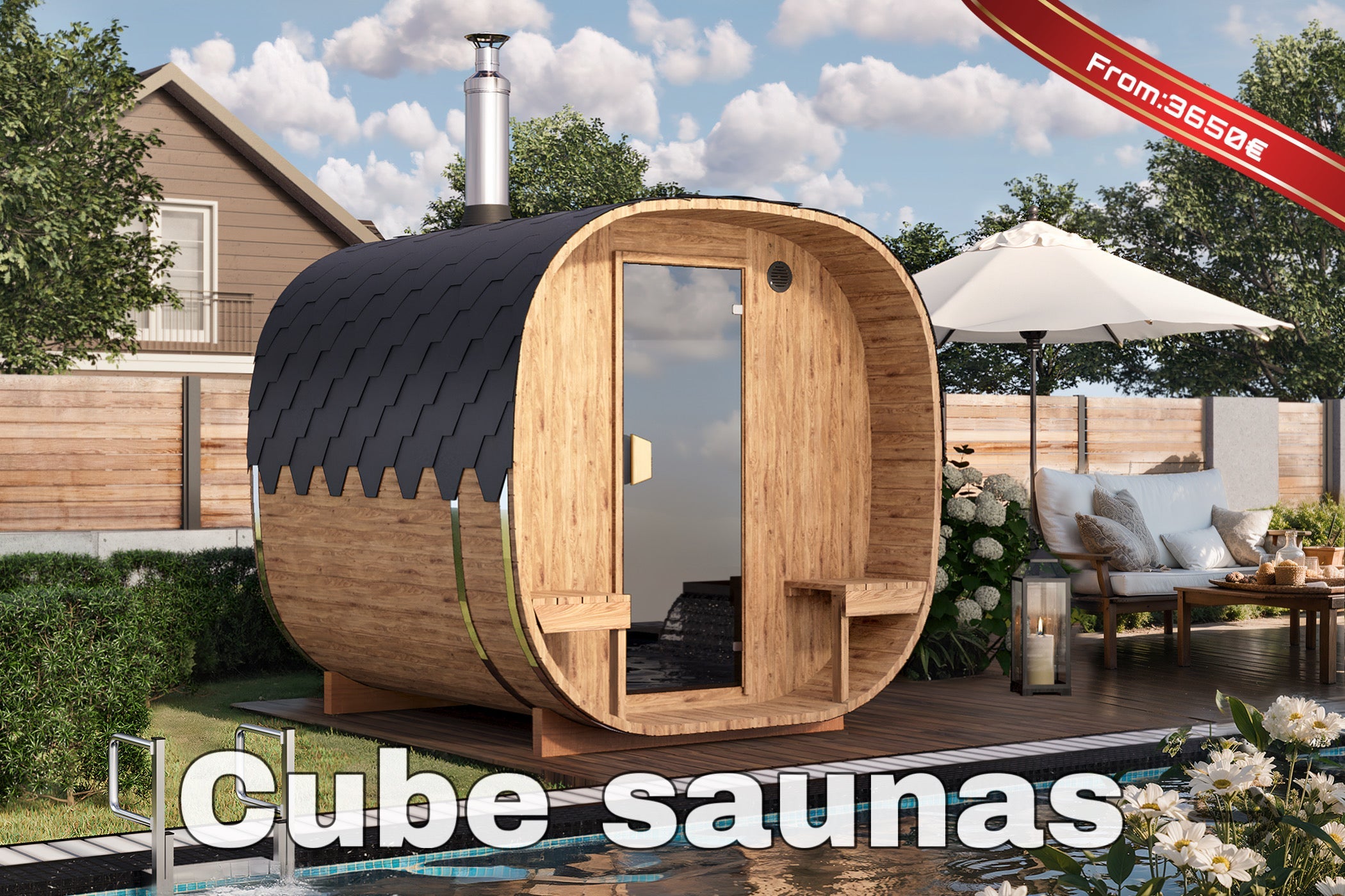 Cube Barrel Saunas