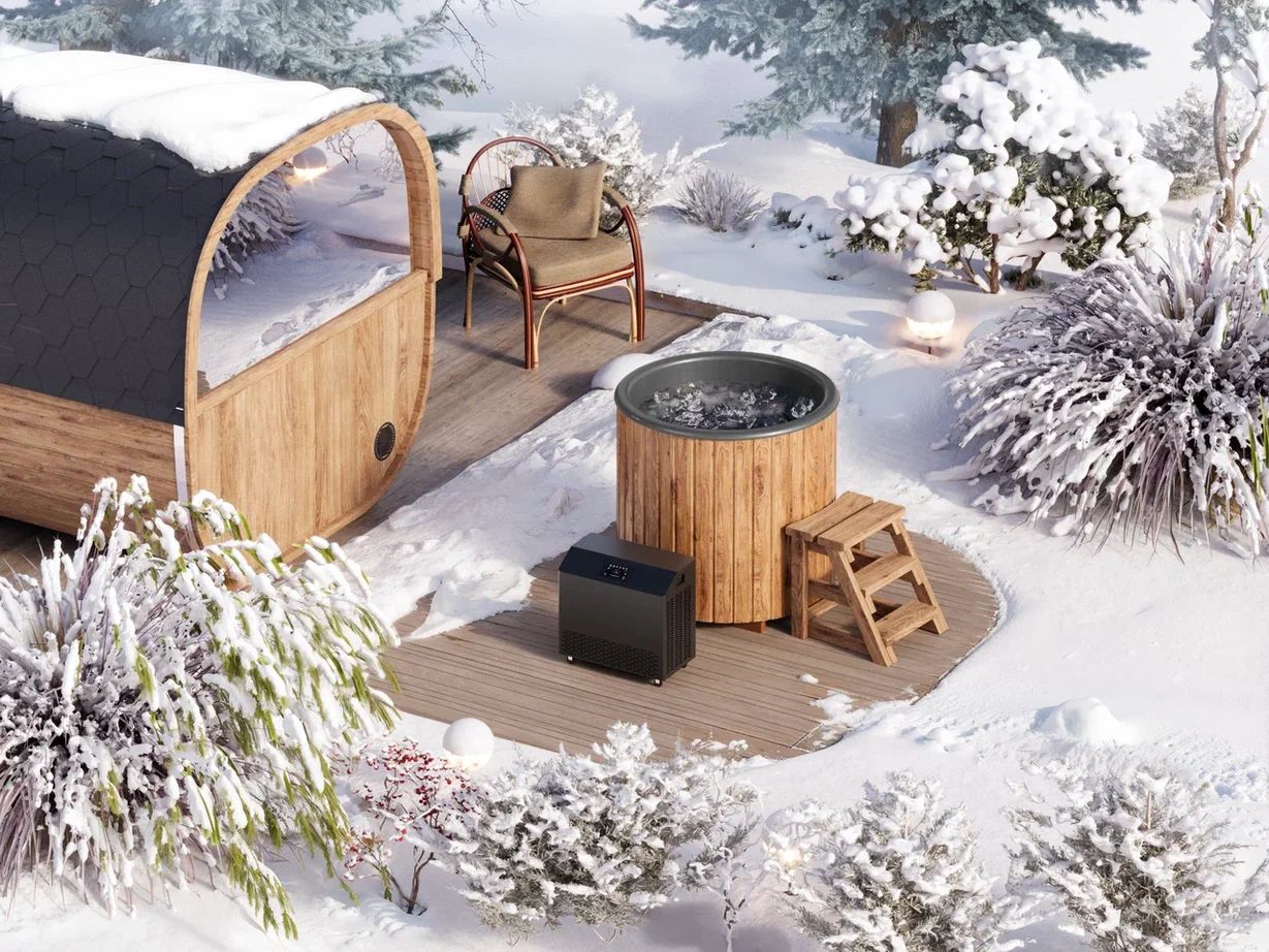 Fiberglass Cold Plunge Tub for One