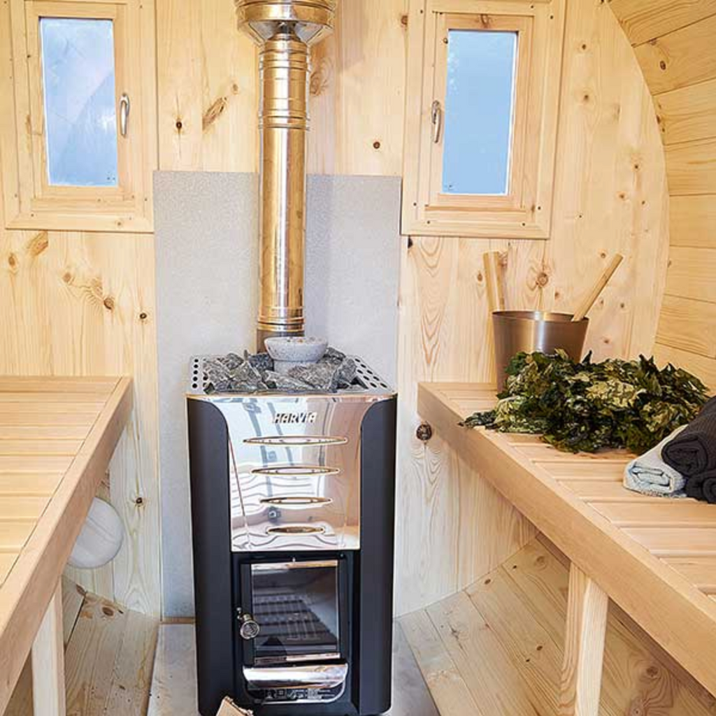 3m for 4 persons Outdoor Sauna with Dressing Room