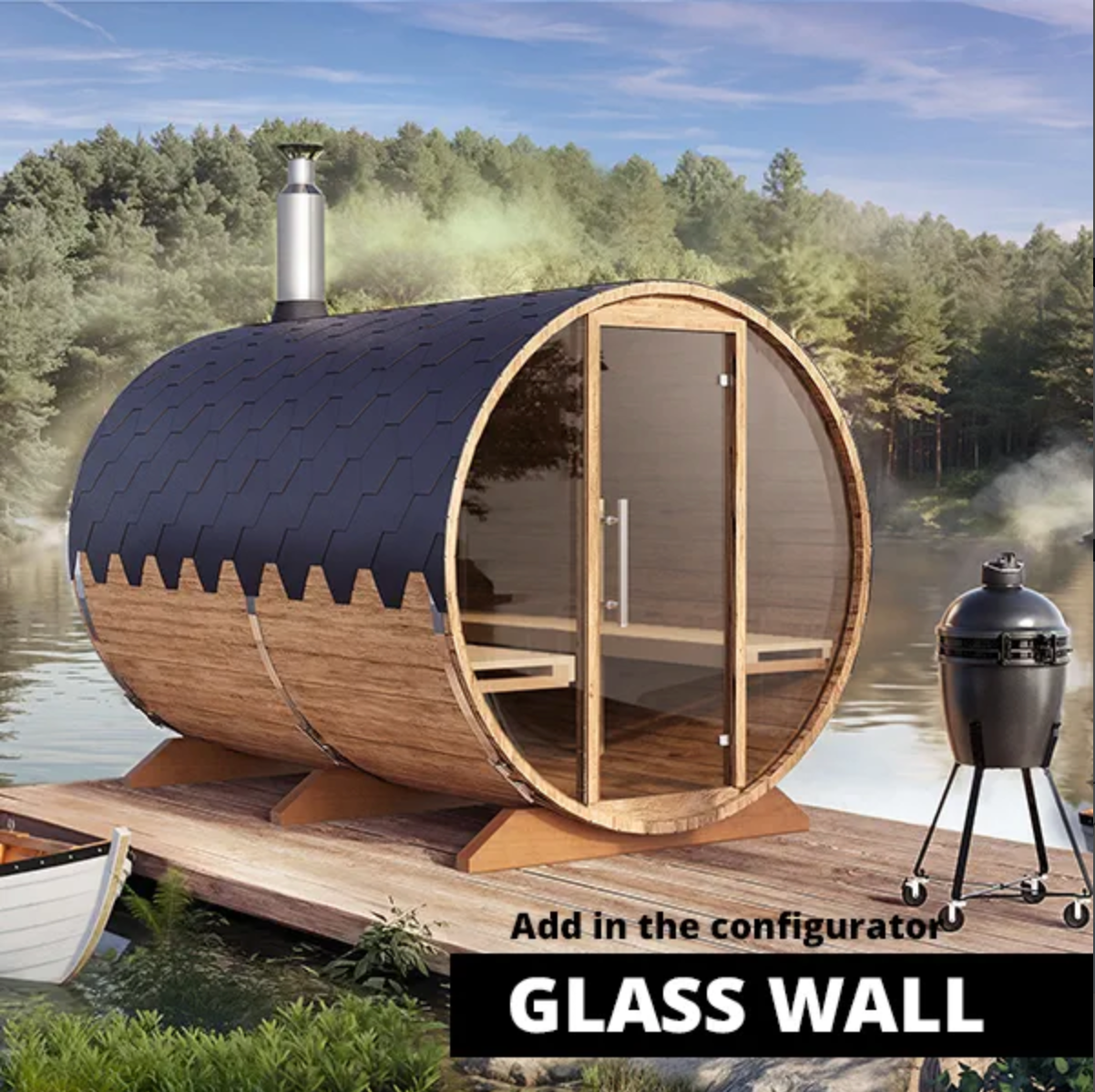 3m for 6 persons Outdoor Sauna