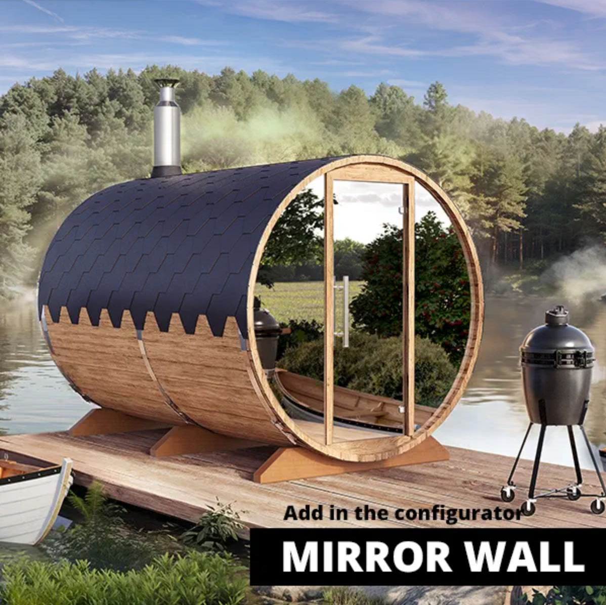3m for 6 persons Outdoor Sauna