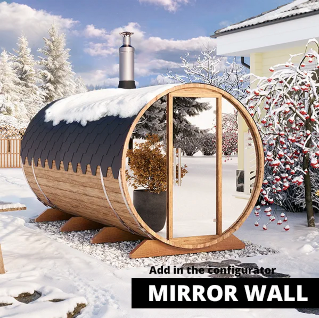 4m for 4-6 persons Two-room Outdoor Sauna