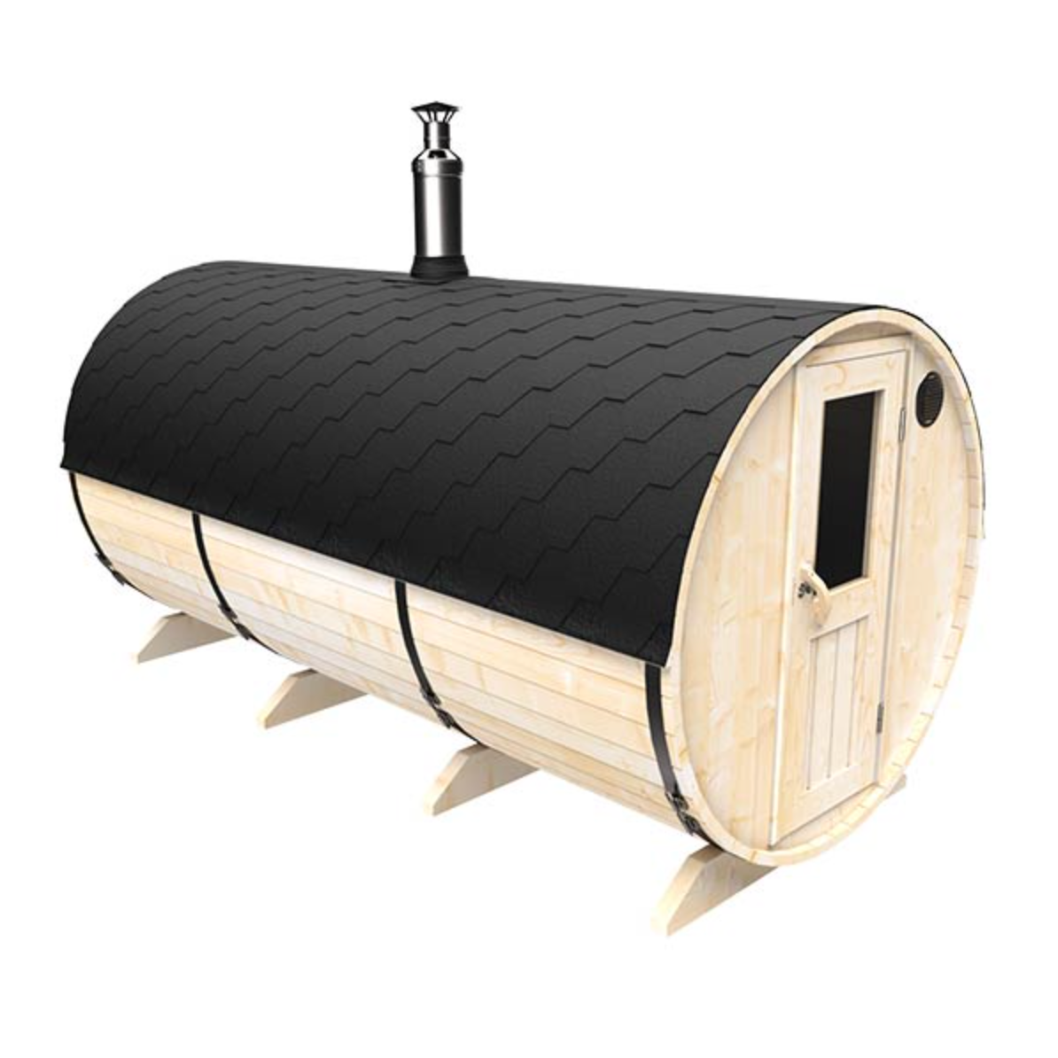 4m for 4-6 persons Two-room Outdoor Sauna