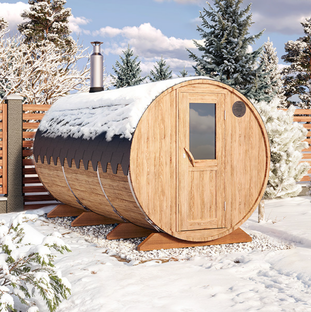 4m for 8 persons Outdoor Sauna with Dressing Room