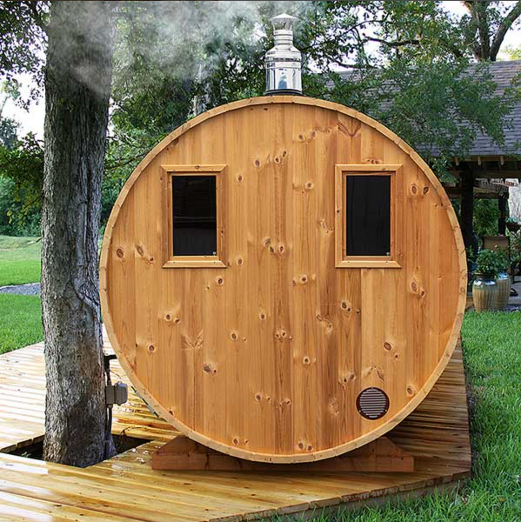 4m for 8 persons Outdoor Sauna with Dressing Room