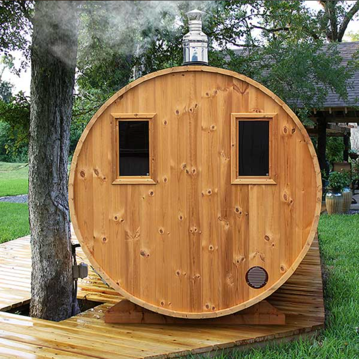 4m for 8 persons Outdoor Sauna with Dressing Room