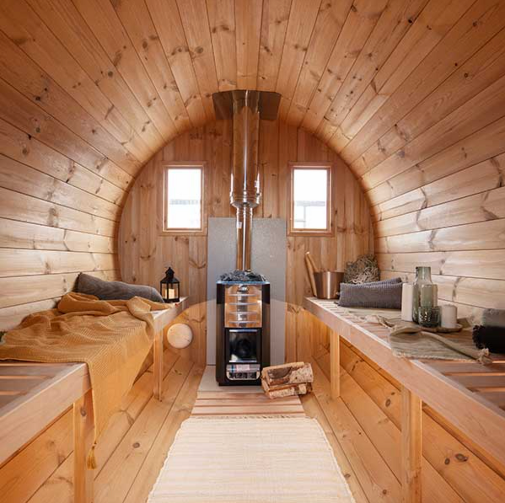4m for 8 persons Outdoor Sauna with Dressing Room