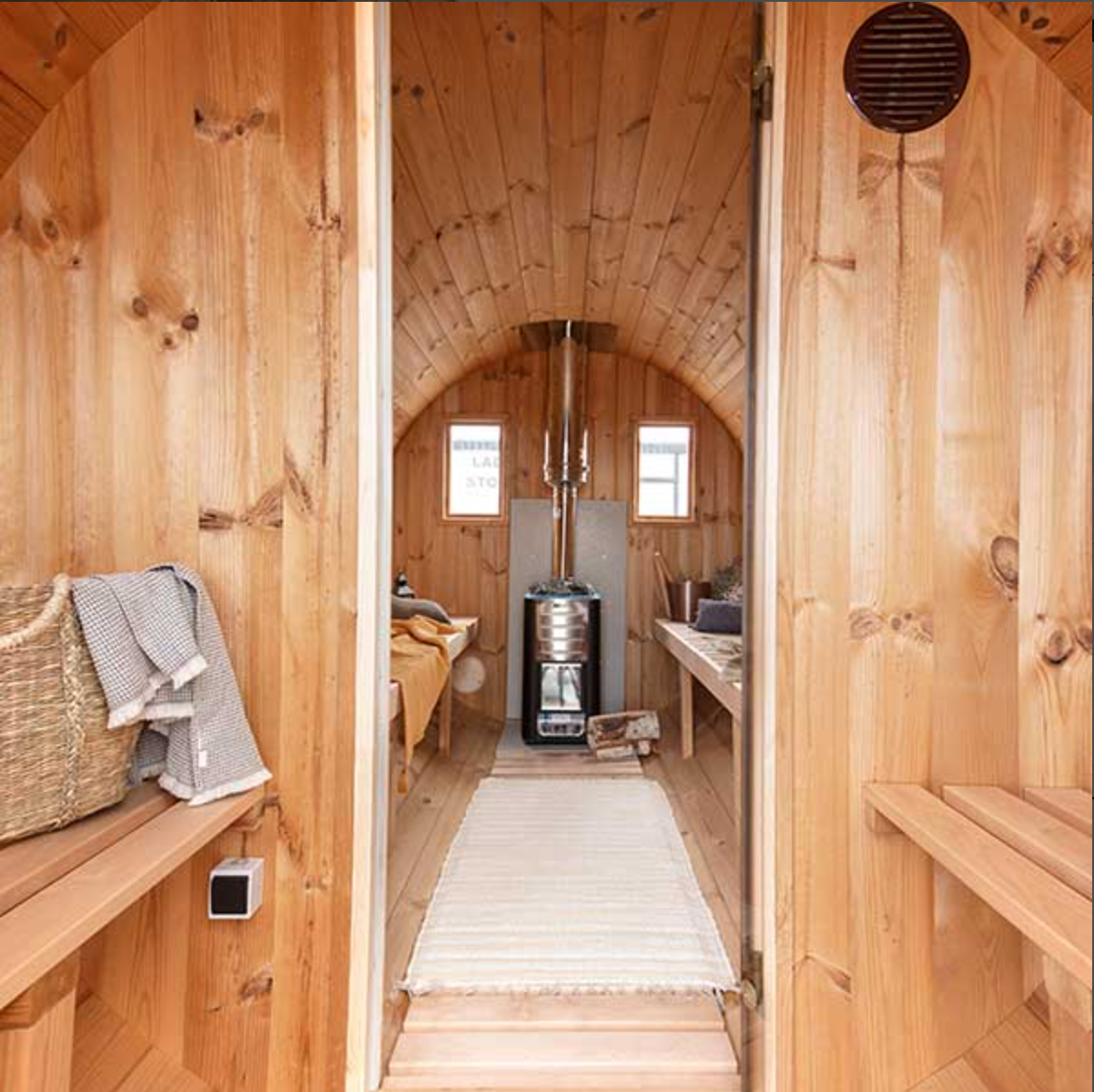 4m for 8 persons Outdoor Sauna with Dressing Room