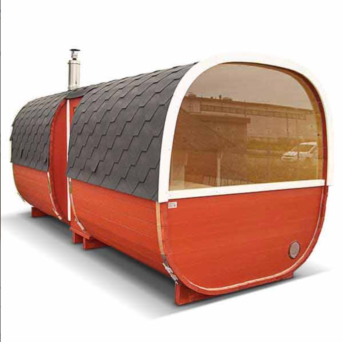 5m Outdoor Sauna for 6 persons with seats or bed