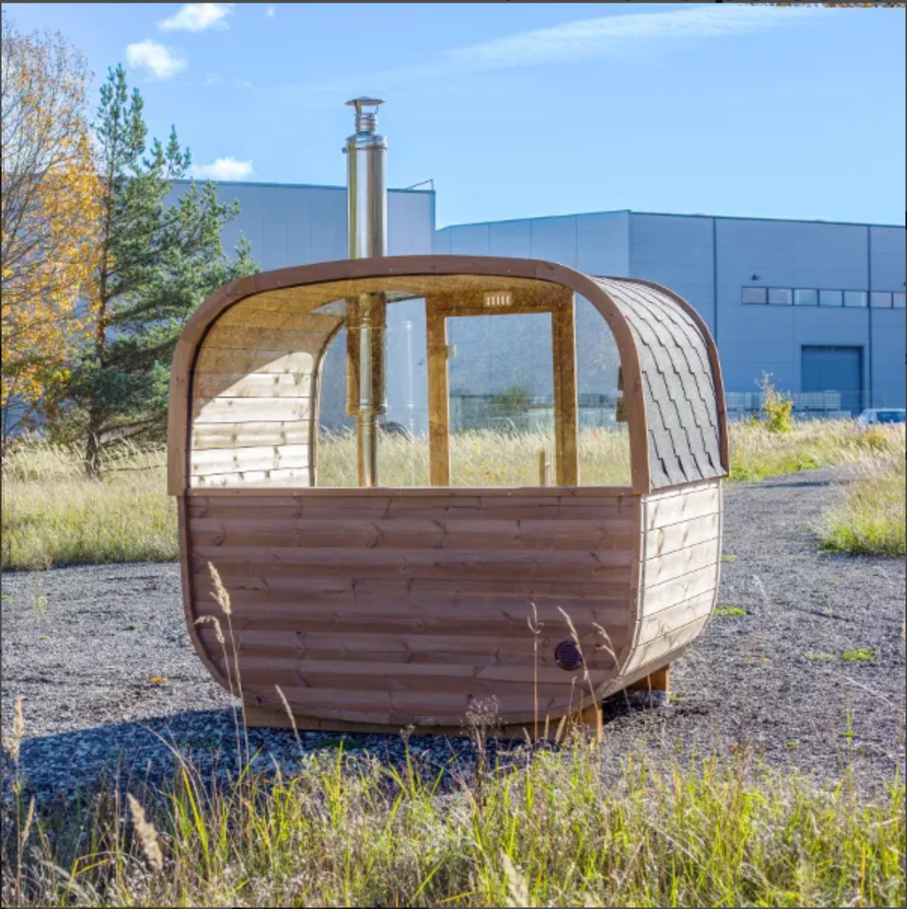 1.7m for 3 persons Cube Barrel Sauna