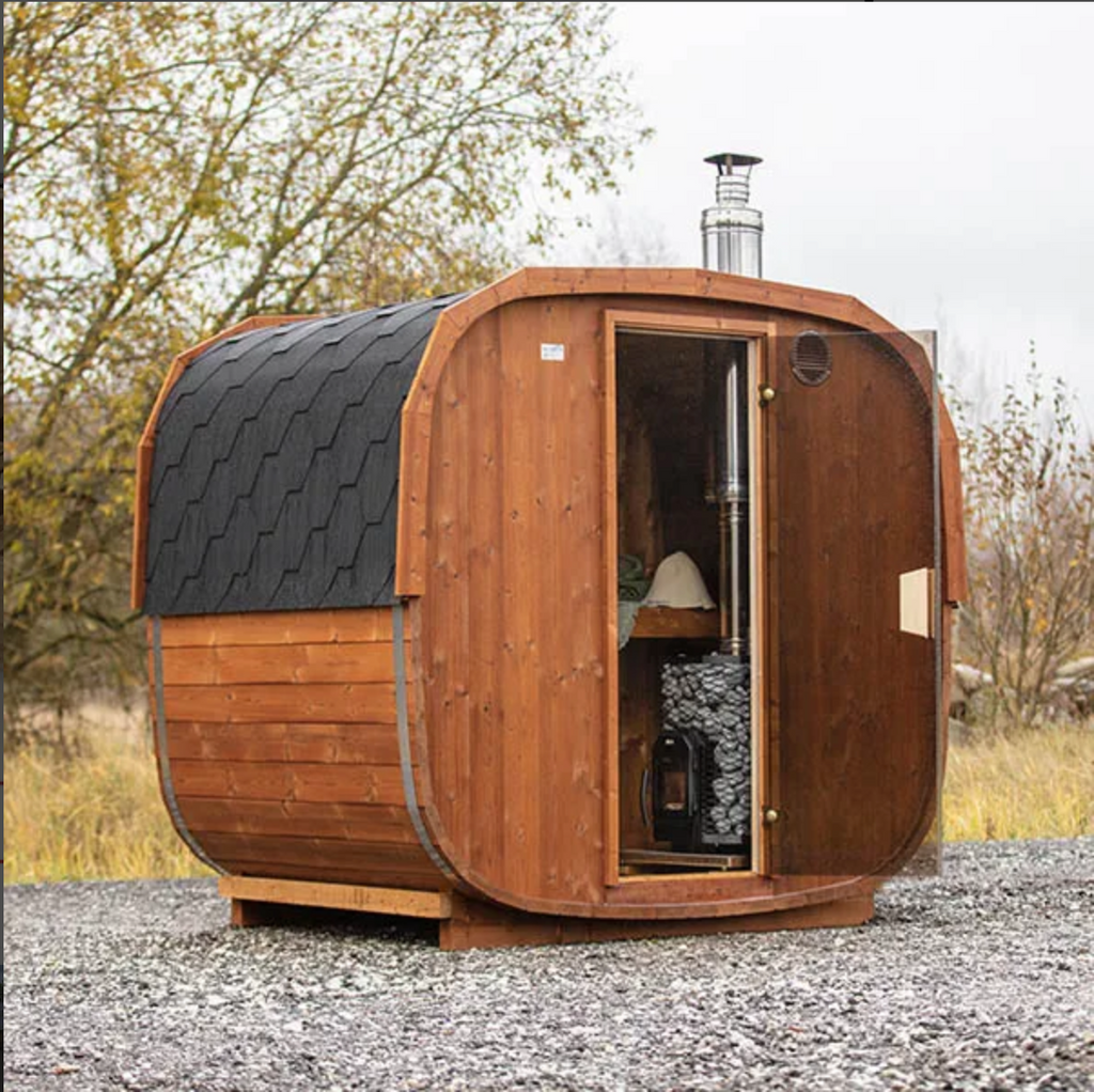1.7m for 3 persons Cube Barrel Sauna