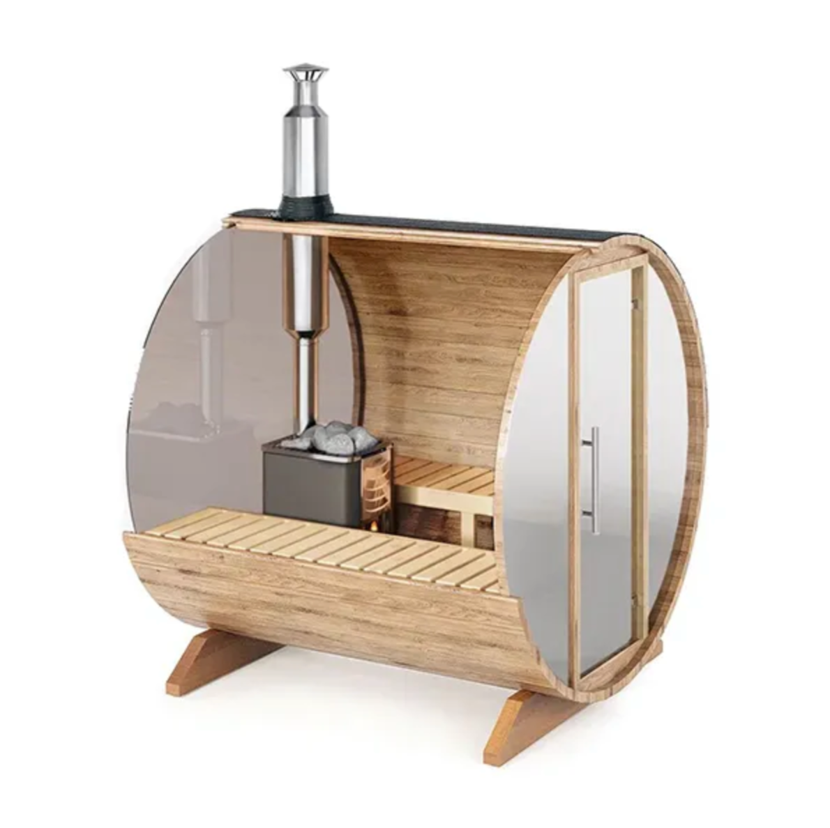 2-2.3m for 4 persons Mirrored Sauna