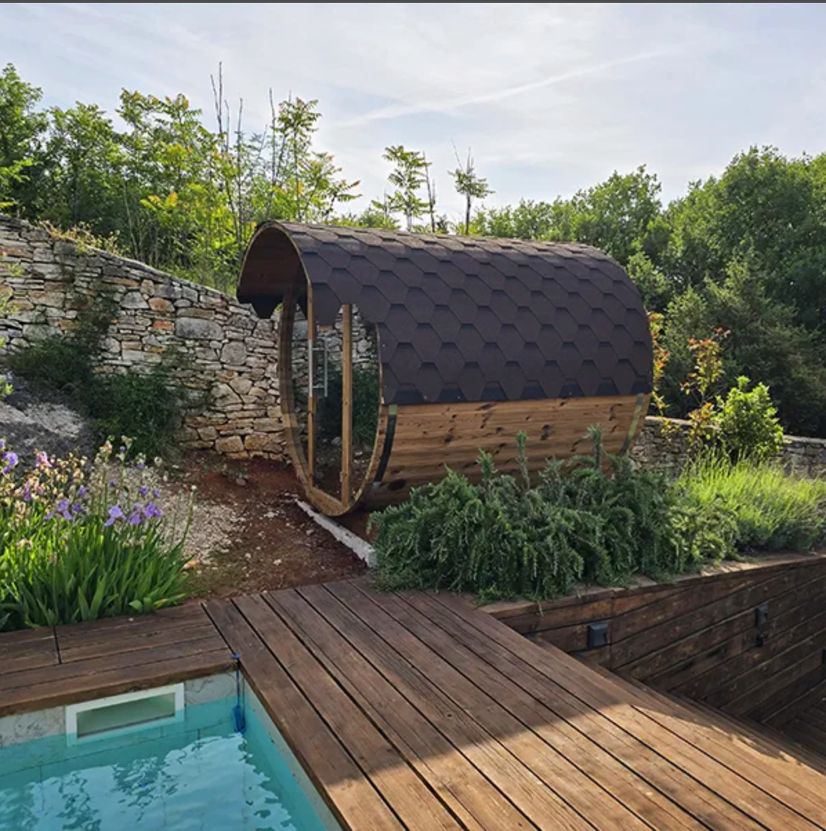 2-2.3m for 4 persons Mirrored Sauna