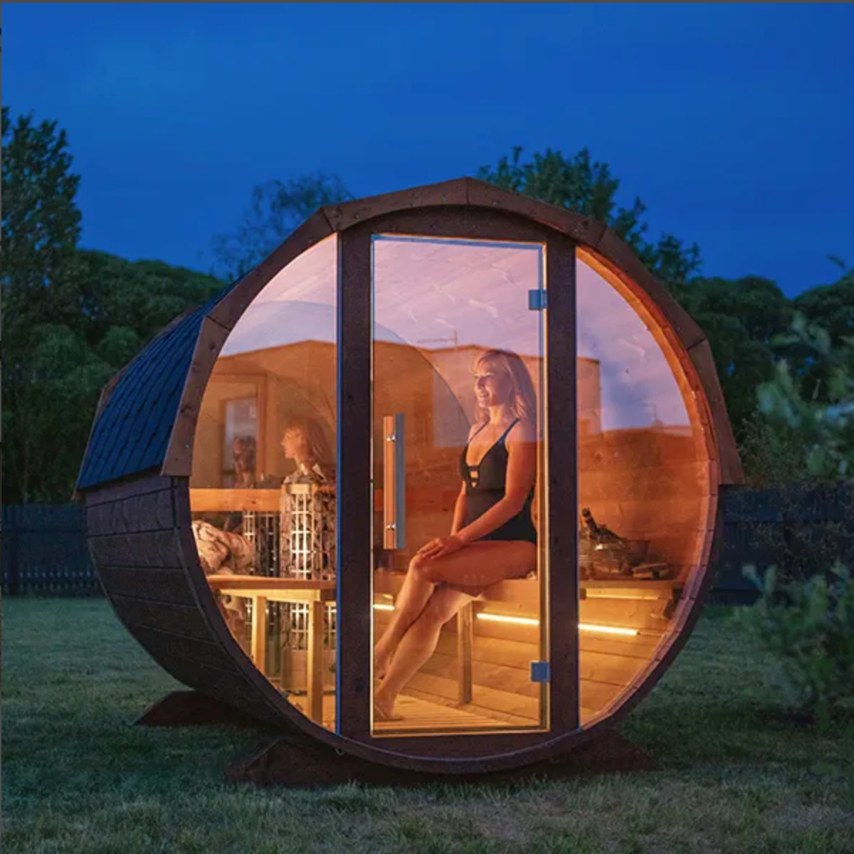 2-2.3m for 4 persons Mirrored Sauna