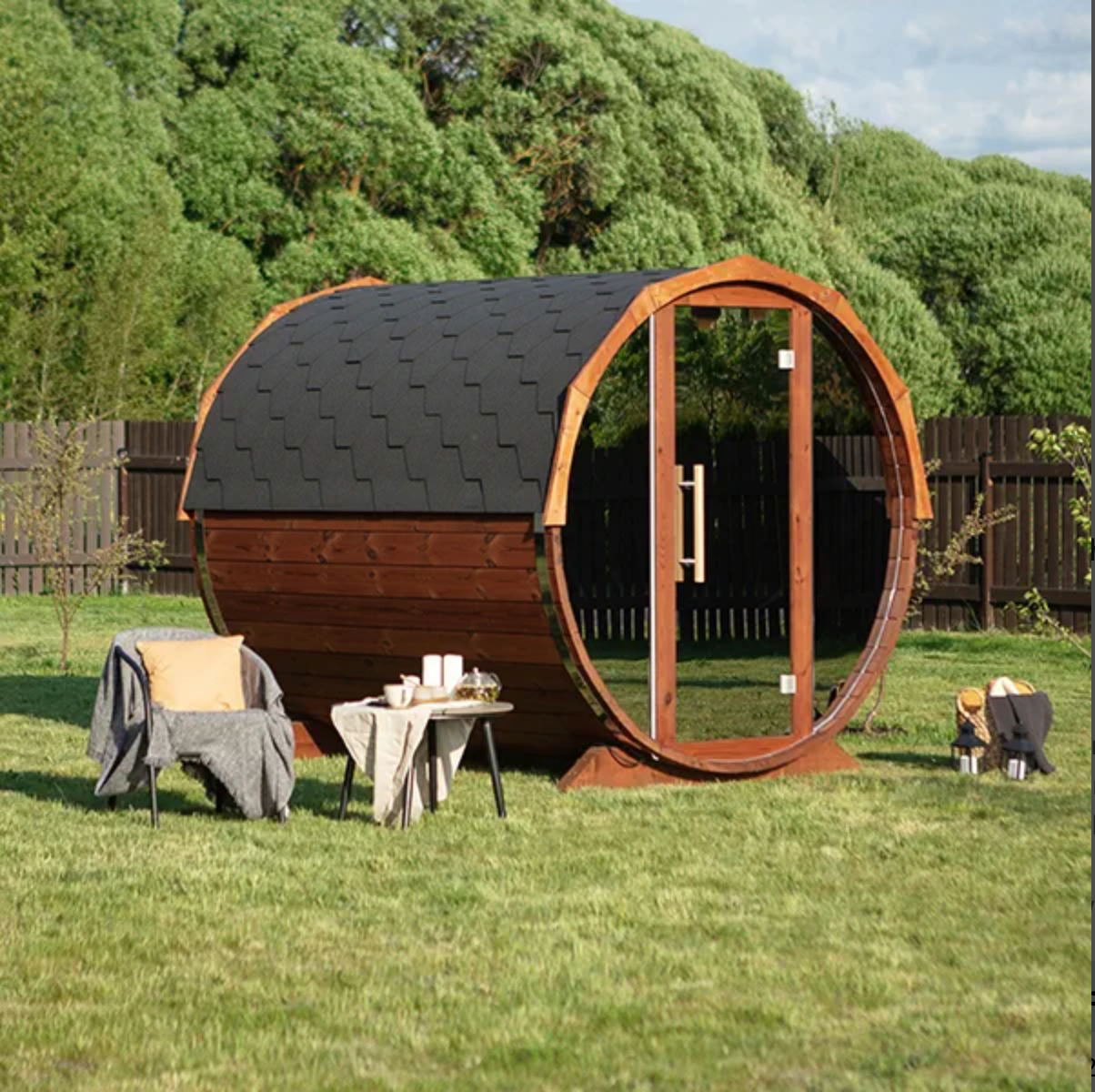 2-2.3m for 4 persons Mirrored Sauna