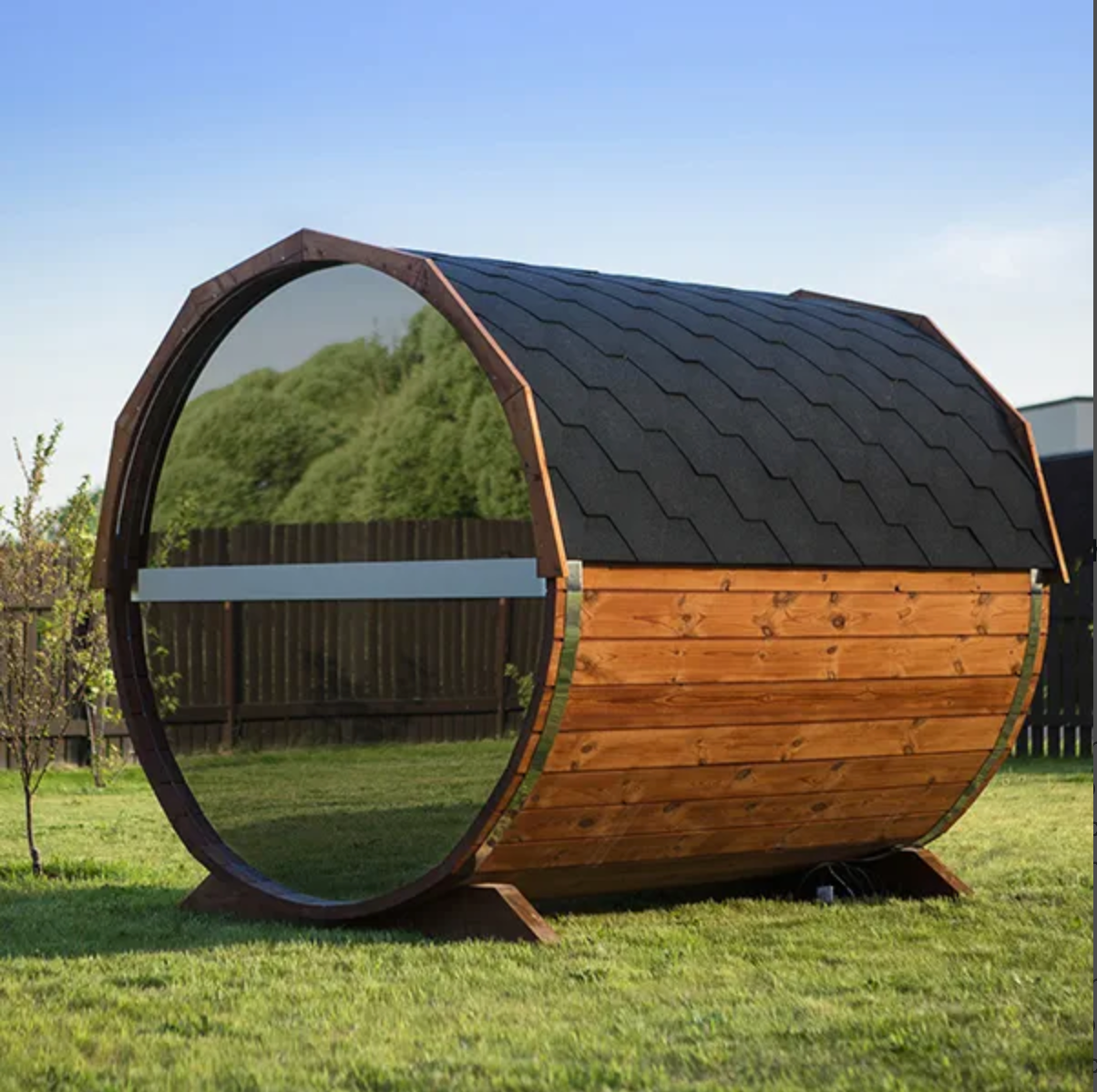 3m for 6 persons Mirrored Sauna