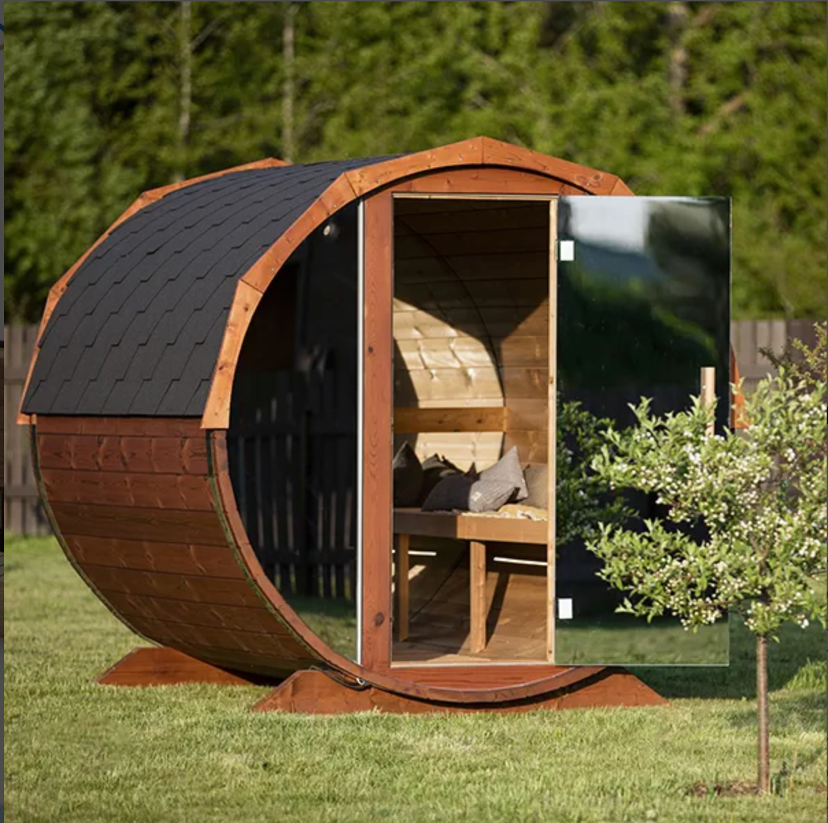 3m for 6 persons Mirrored Sauna