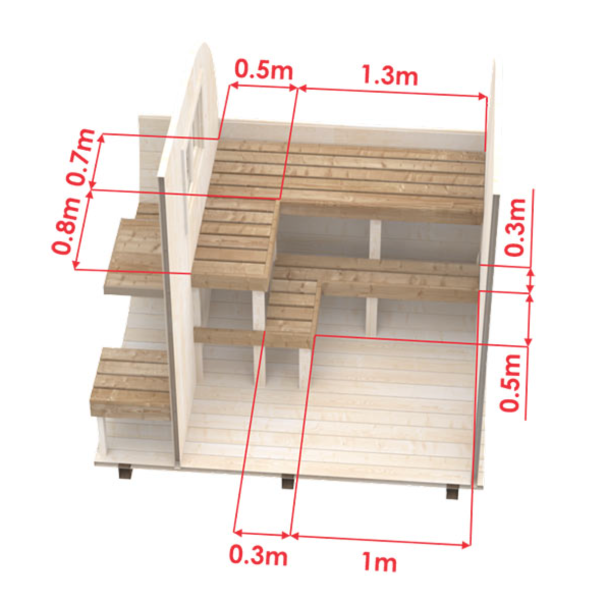 Oval Outdoor Sauna for 4 persons