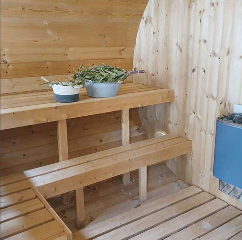 Oval Outdoor Sauna for 6 persons