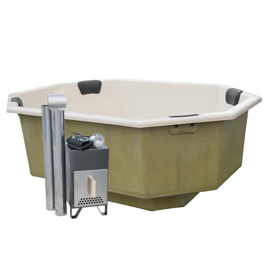 For 9 persons Hot Tub Liner from Fiberglass “Octa” 2,4×1,8m