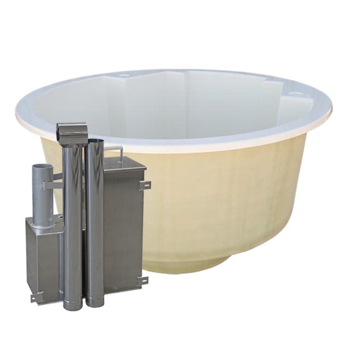 For 3 persons Hot Tub Liner from Fiberglass with an Inside Heater “Round” 1,8m