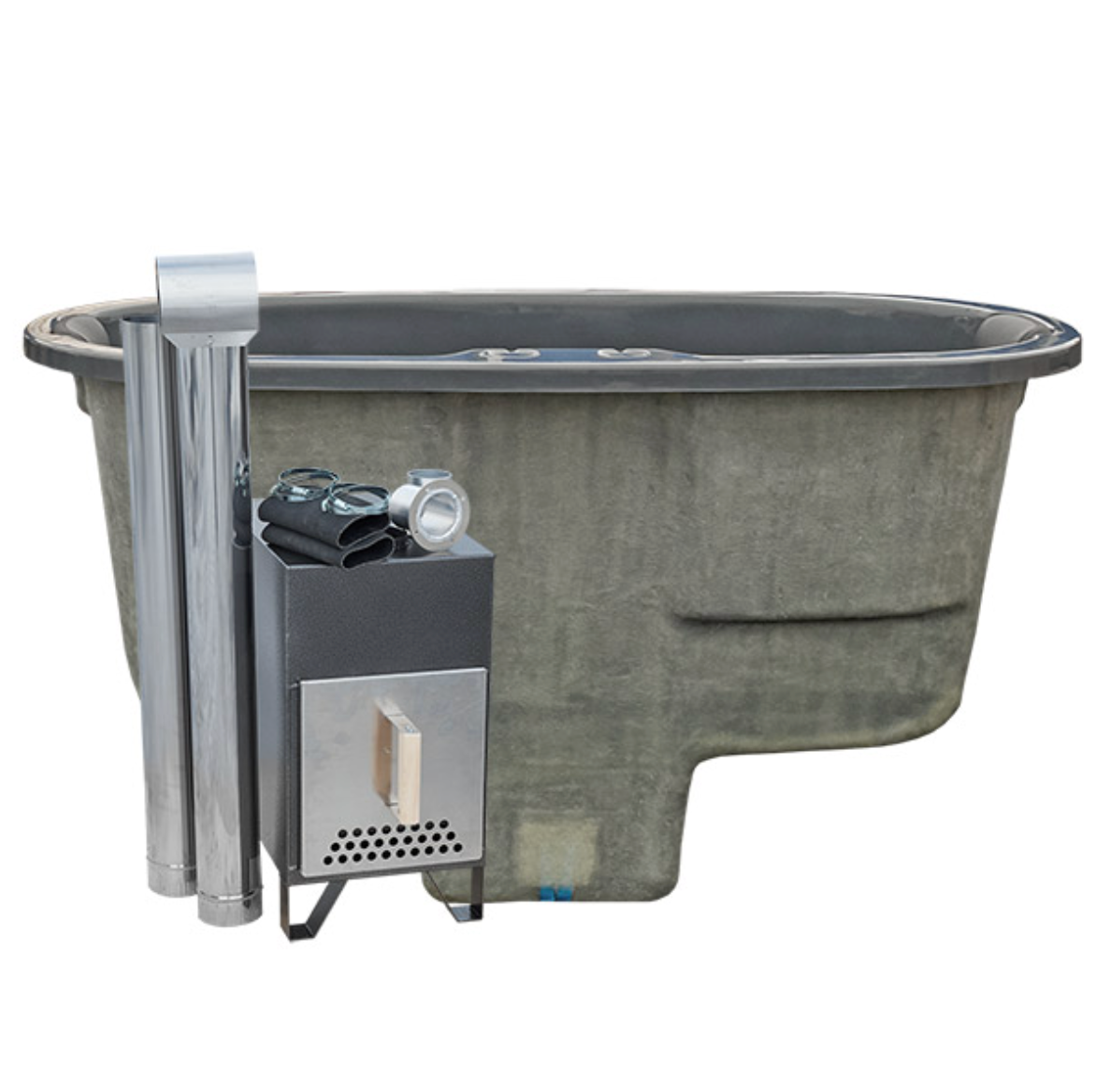 For 2 persons Hot Tub Liner from Fiberglass “Oval” 1,85×0,95m
