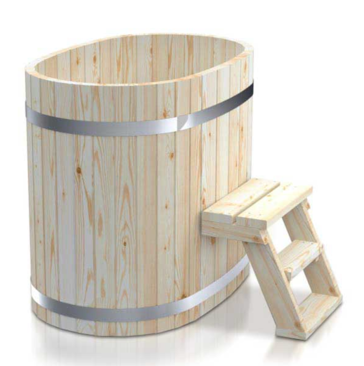 Wooden Hot Tub without Heater