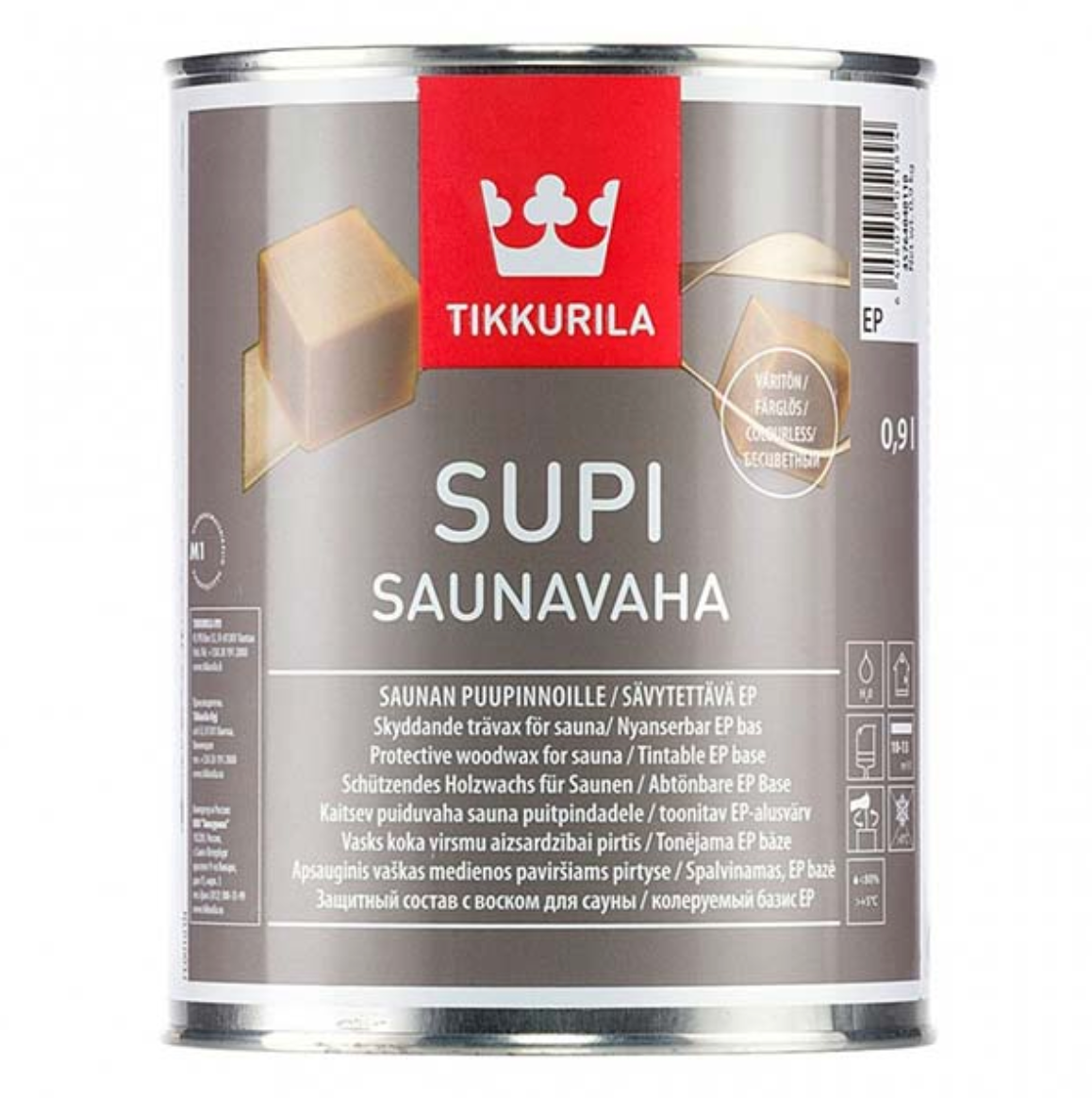 Colorless Protective wood wax for sauna Supi Saunavaha 2,7l