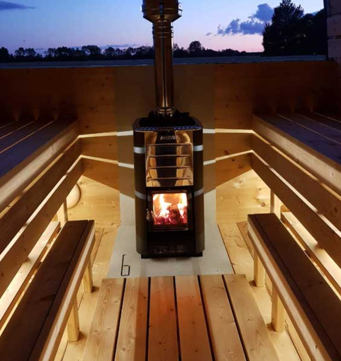 LED-light for sauna (steam-room)