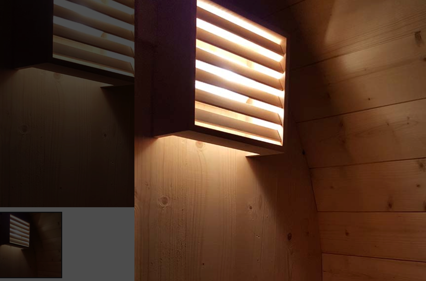 Steam room lighting