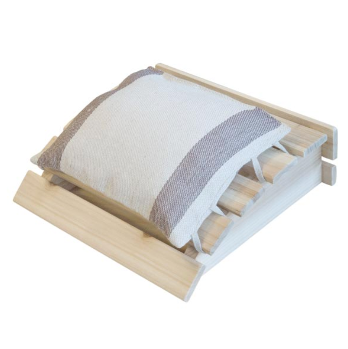 Headrest with the pillow for sauna