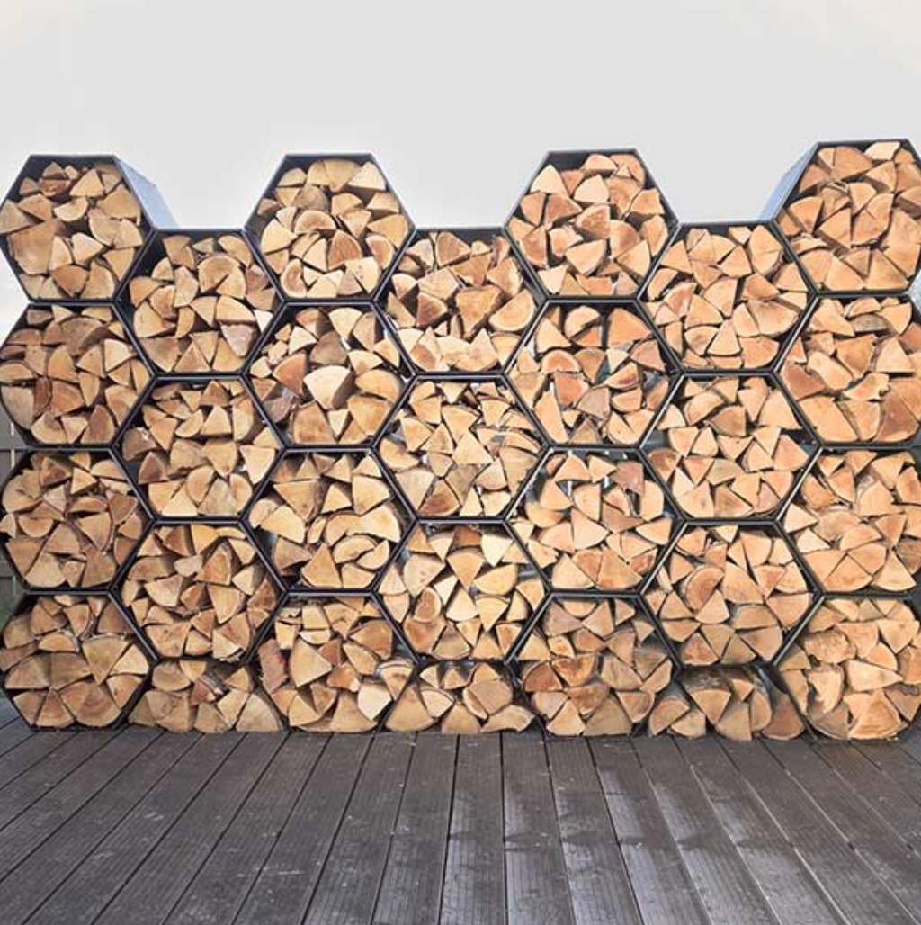 Honeycomb” Log Rack