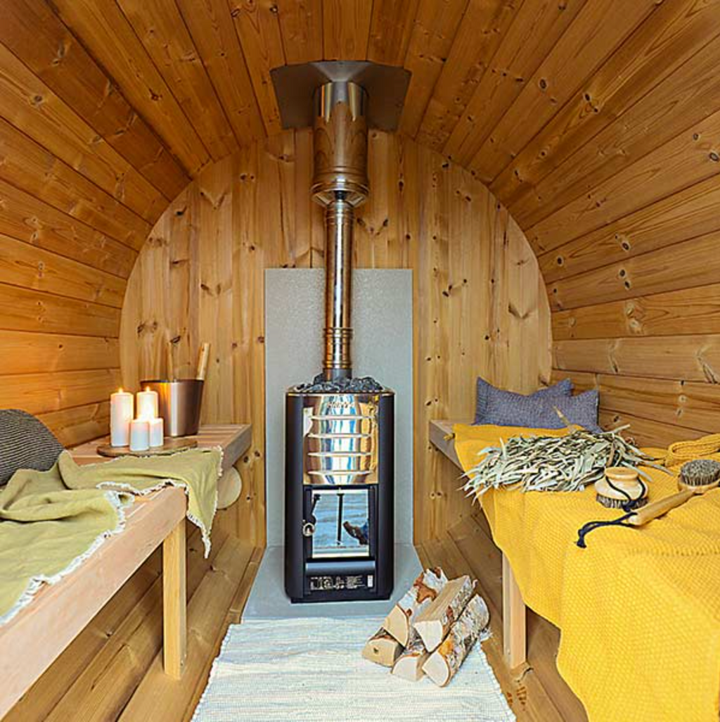 2-2.3m for 4 persons Outdoor Sauna