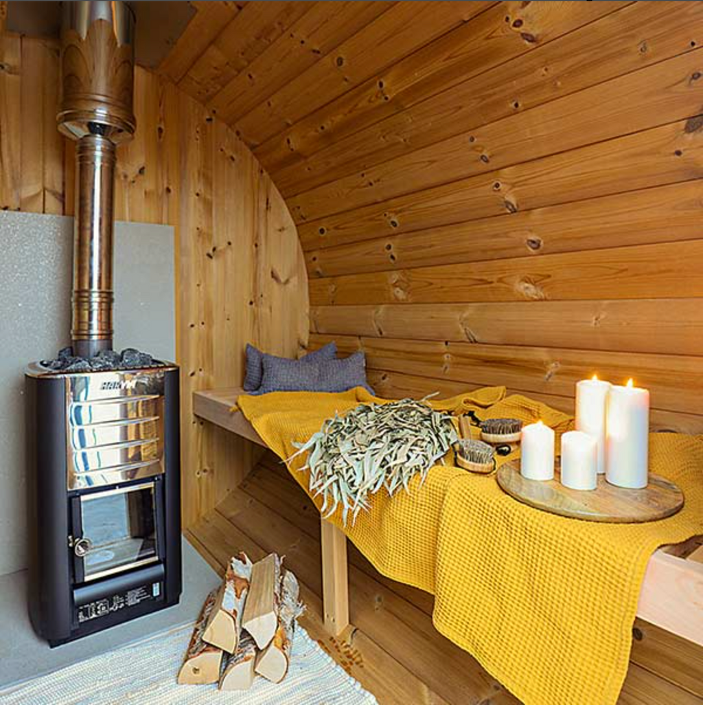2-2.3m for 4 persons Outdoor Sauna
